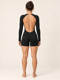 Contour Long-Sleeve Playsuit