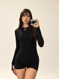 Contour Long-Sleeve Playsuit
