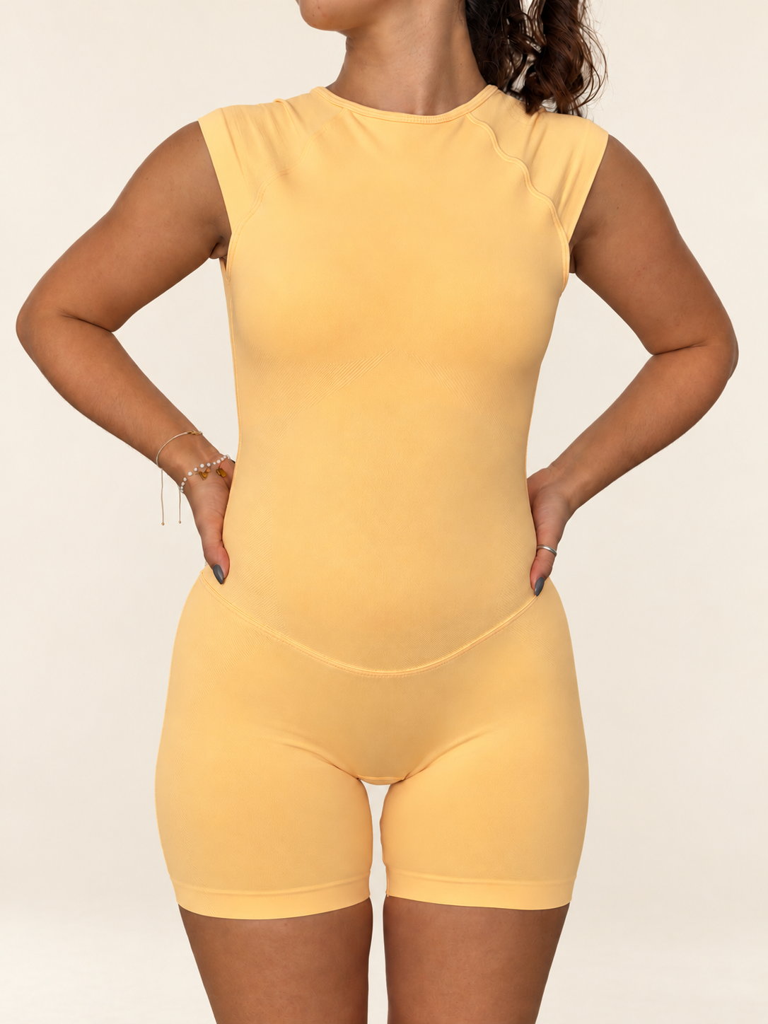 Sculpt Open-Back Playsuit