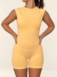 Sculpt Open-Back Playsuit